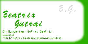beatrix gutrai business card